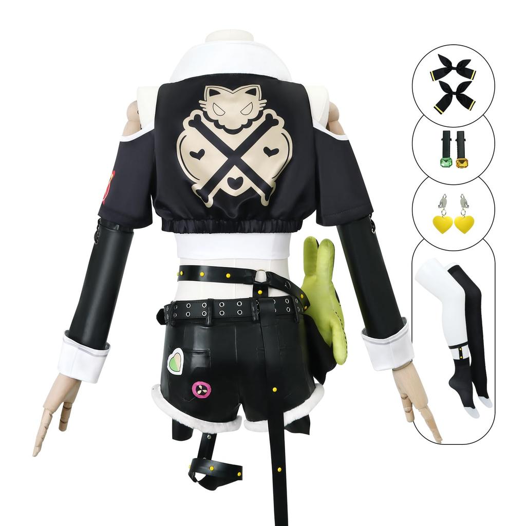 ZOMOZO Zenless Zone Zero Cosplay Costume with Wig for Perfect for School and Halloween Size Adults, Festivals, Events, (Nico, L)