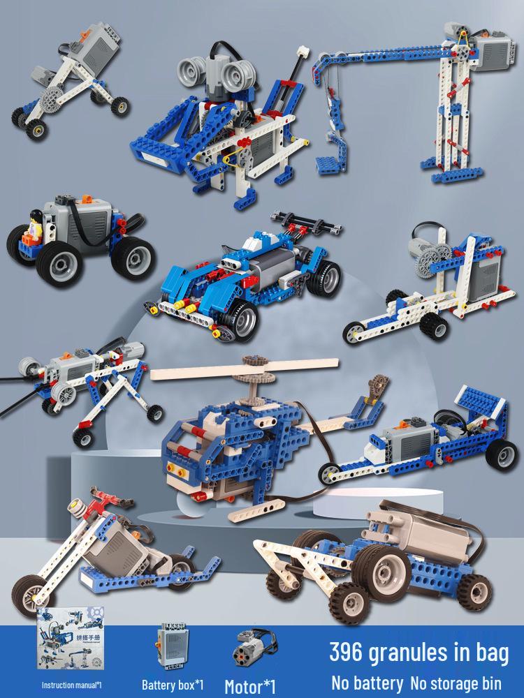 Lego-Compatible Programming Robot with Technic Building Blocks for Educational Play