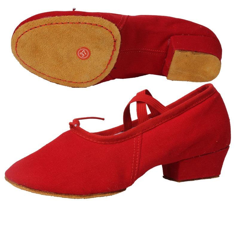 Ballet Dance Shoes Women Teacher Stage Training Shos Soft Sole Slippers Yoga Belly Practice Shoes Girls Jazz Dancing