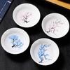 Taza de té de cerámica Kung fu Tazón de té Japonés Mágico Sakura Vasos Cambian de color con la temperatura flor display Taza de sake Tazón de té
