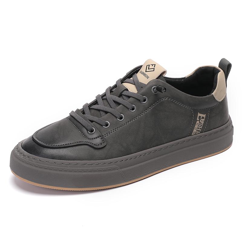 Fashion Men Genuine Leather Casual Shoes Fashion Italian Designer Shoe Lightweight Antiskid Walking Shoes for Men Outdoor Comfy Sneakers