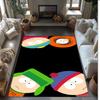 South Park Printed Crystal Velvet Area Rug, Soft Anti-Slip Water Absorbent Floor Mat for Living Room Bedroom
