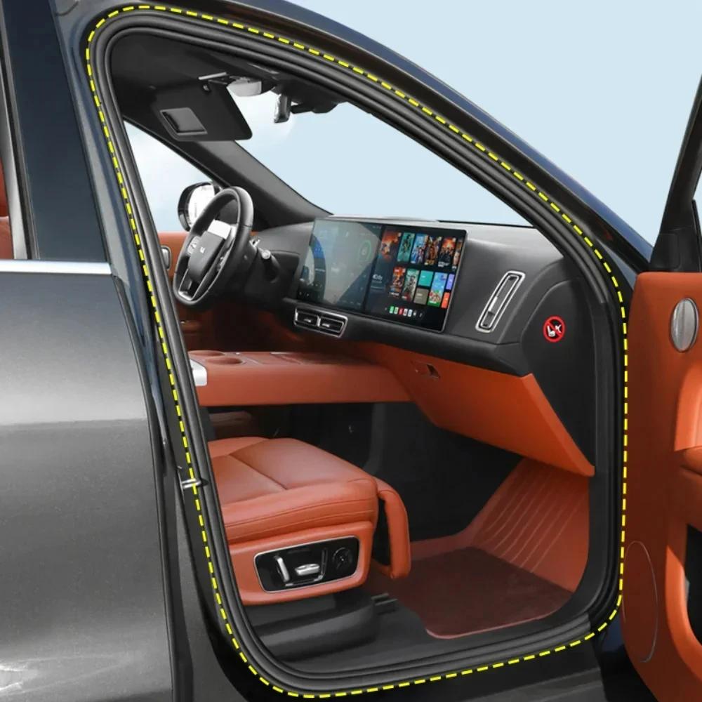 For Li Lixiang L6 L7 L8 L9 MEAG I6 I8 Car Door Seam Sound Insulation Waterproof Rubber Strip Car Mute Noise Reduction Accessory