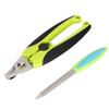 Tiernagelschere Schneider Schleifmesser Schneidset Rutschfester Griff für Katzen Hunde(K109 Wellengriff )