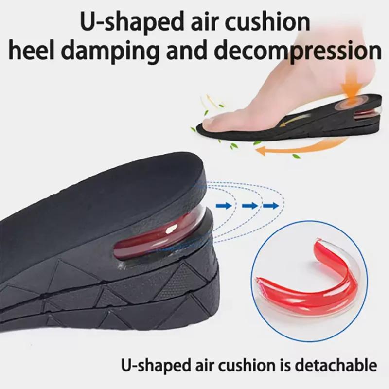 Magasságnövelő talpbetét láthatatlan magasodó sablon légpárna cipőbetétek Változtatható magasságú talpbetétek Állítható vágott lábpárna