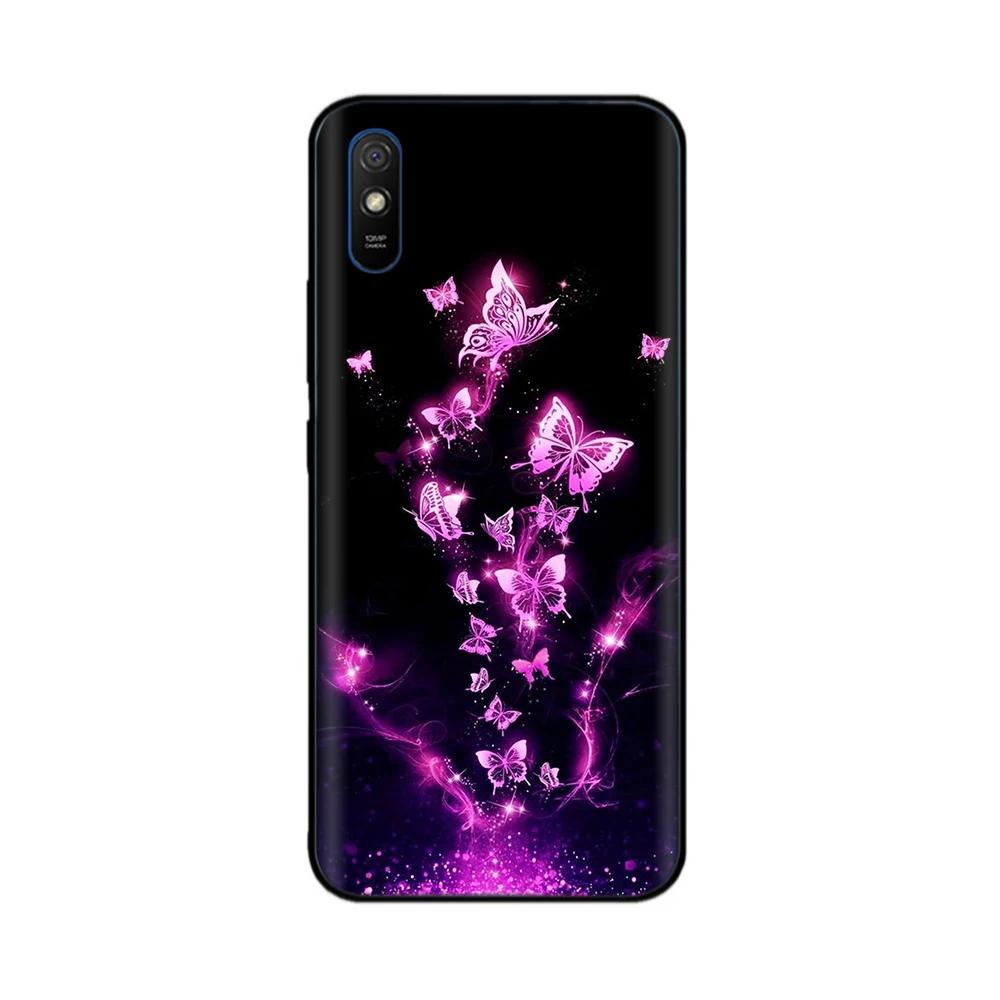 Funda de Teléfono Para Redmi 9A Funda Suave Lisa Silicona Líquida Cubierta Trasera Para Xiaomi Redmi 9A Fundas Cubiertas Para Redmi 9A 9AT Fundas Capa