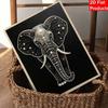Kit Pittura Diamante Perle Fai da Te per Adulti e Principianti, Elefante Elegante Pittura Scintillante Artigianato Decorazione Murale Casa Regalo Fatto a Mano