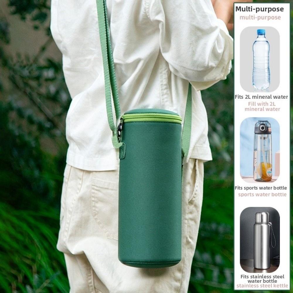 Protective Cover Water Bottle Bag Oxford Cloth Insulated Cup Cover Thermos Bottle Holder Camping