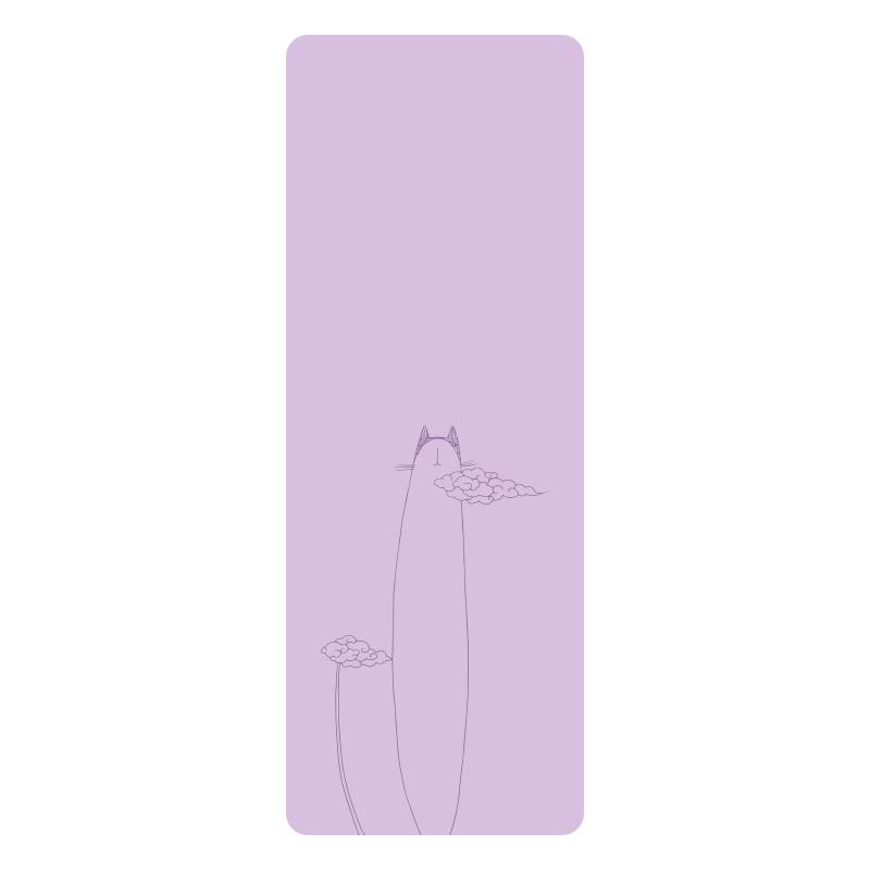 Non-slip, Sweat-absorbing, Personality Cartoon Yoga Mat - Natural Rubber, Widened & Long for Fitness and Plank Support