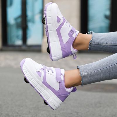 New Runaway Shoes Double Wheel Pulley Shoes Boys Children Shoes with Wheels Girls Skating Shoes