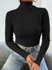 2024 Women's High Neck Knitted Pullover - Europe & America Style