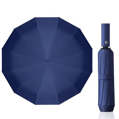 Tanosimi Folding Automatic Opening and Large UV Heat Solid Rain Heatstroke Sun and Rain Unisex Automatic Opening and 12-Rib Parasol, One-Touch