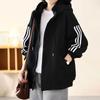 Coat for Women Cotton Winter Padded Thickened Large Size Casual Oversize Loose Double Layer Hooded Jacket