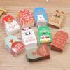 100 Pcs/Set Kraft Paper Gift Tags Merry Xmas Hanging Label Cute Print White Tags