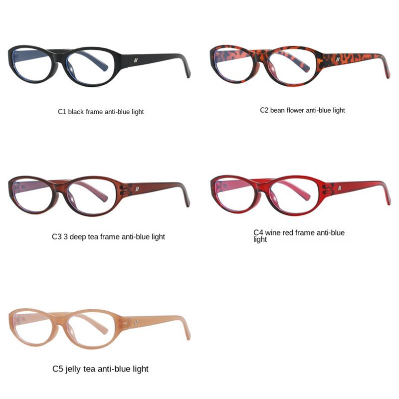 Anti-Blue Light Glasses High Quality Oval Eyewear Women Men Travel Eyeglasses Blue Light Blocking Man Lady Computer Eyeglas
