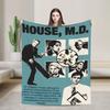 Dr. Gregory House Television Poster Blanket Warm Soft Plush Bedding Throws For Bedroom Travel Office Flannel Bedspread Bed Cover