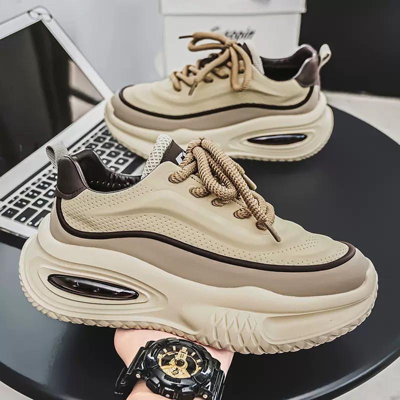 

Men s Shoes Breathable Sneaker Trend All-matching Platform Sole Teen Casual Dad 44