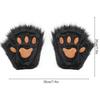 Nadýchaná kožešina Fox Tail Keychain Cat Tlaps Rukavice a Wolf Therian Mask Sada pro Halloween Cosplay kostýmní doplňky