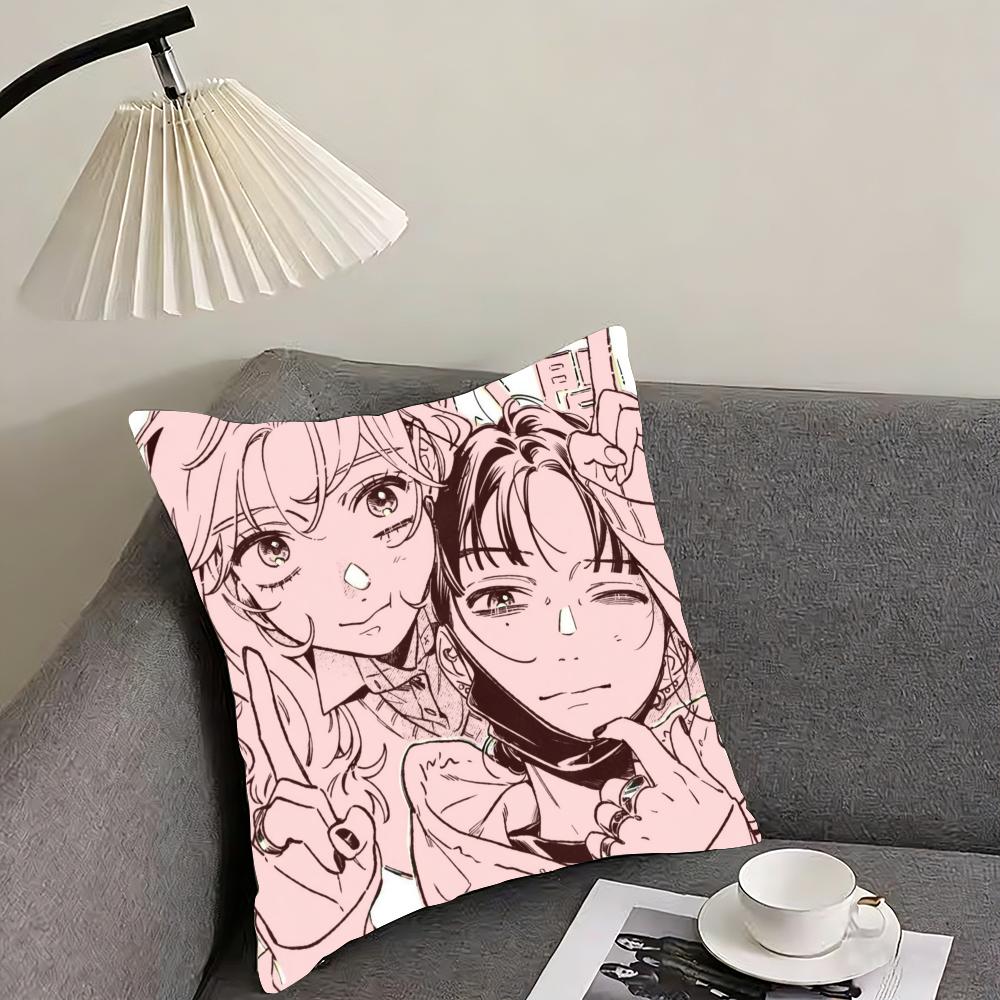 A-Aya O-Oosawa K-Koga M-Mitsuki Cushion Cover Reversible Plush Pillow Cover – For Car, Sofa, Bedroom, Perfect As a Gift.