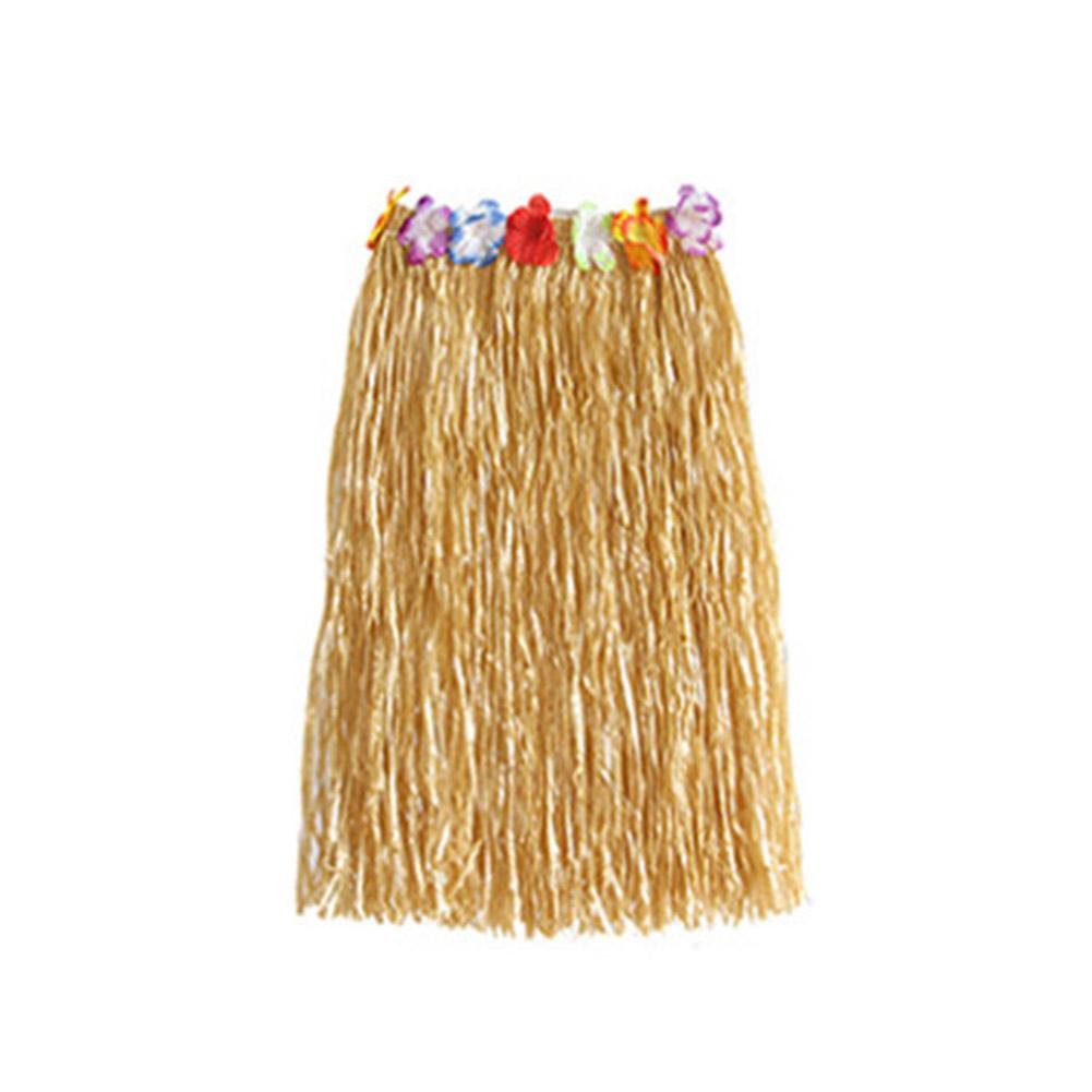 8pcs/set Hawaiian Grass Skirt Costume Set Bikini Top for Women Dress Performance Beach Birthday Tropical Luau Party Decoration