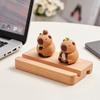 PVC Doll Capybara Phone Holder Figure Model Capybara Cell Phone Bracket  Phone Accessories