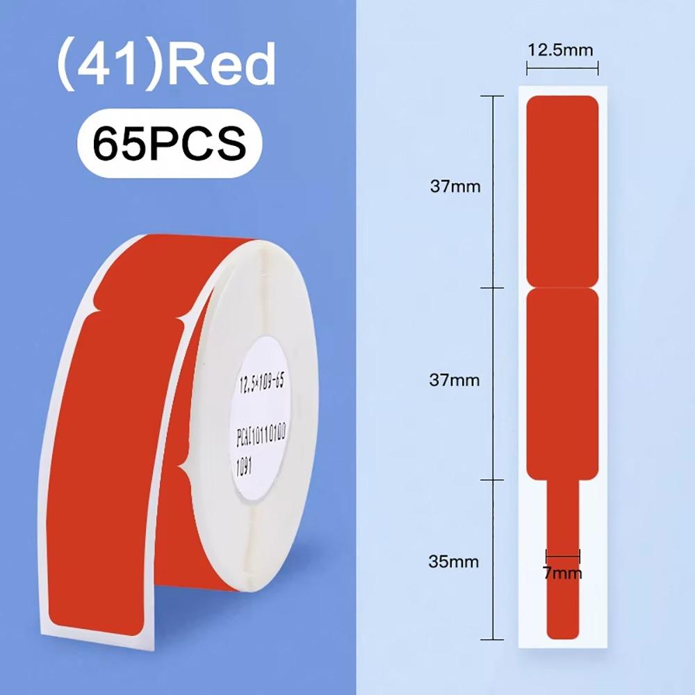 65Pcs/Roll Mini Cable Laber Paper Self Adhesive Thermal Cable Sticker  For Niimbot D101/D11/H1