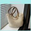 Bolsa de Tecido de Tricô Aconchegante de Grande Capacidade Para Moda Casual Diária Feminina