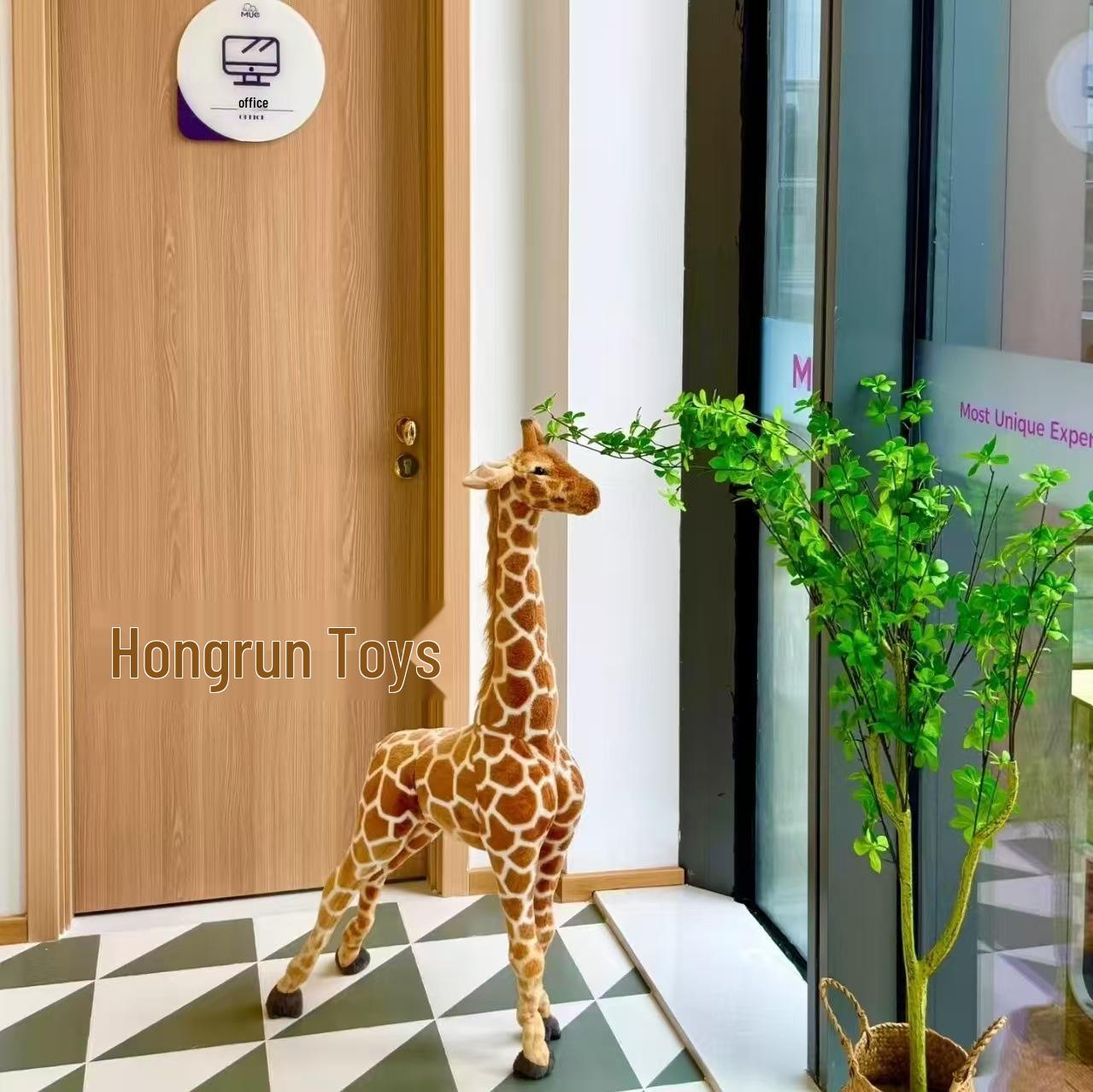 Creative Giraffe & Deer Plush Children s Doll - Graduation Gift 35-38CM
