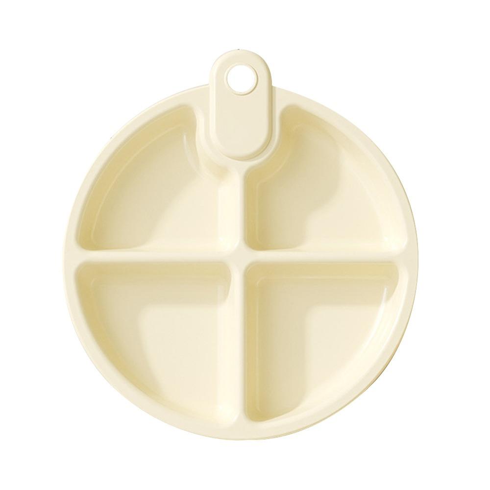 Multi-functional 4 Grid Divided Plate Reusable Stackable Onion Ginger Storage Dish Fruit Snack Tray