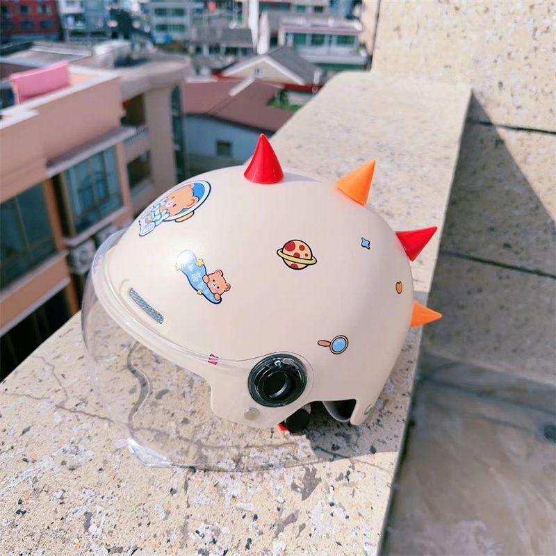 Children's Helmet Electric Bike Motorcycle Boy Girl Children Riding Protective Technology Sense Safety Helmet