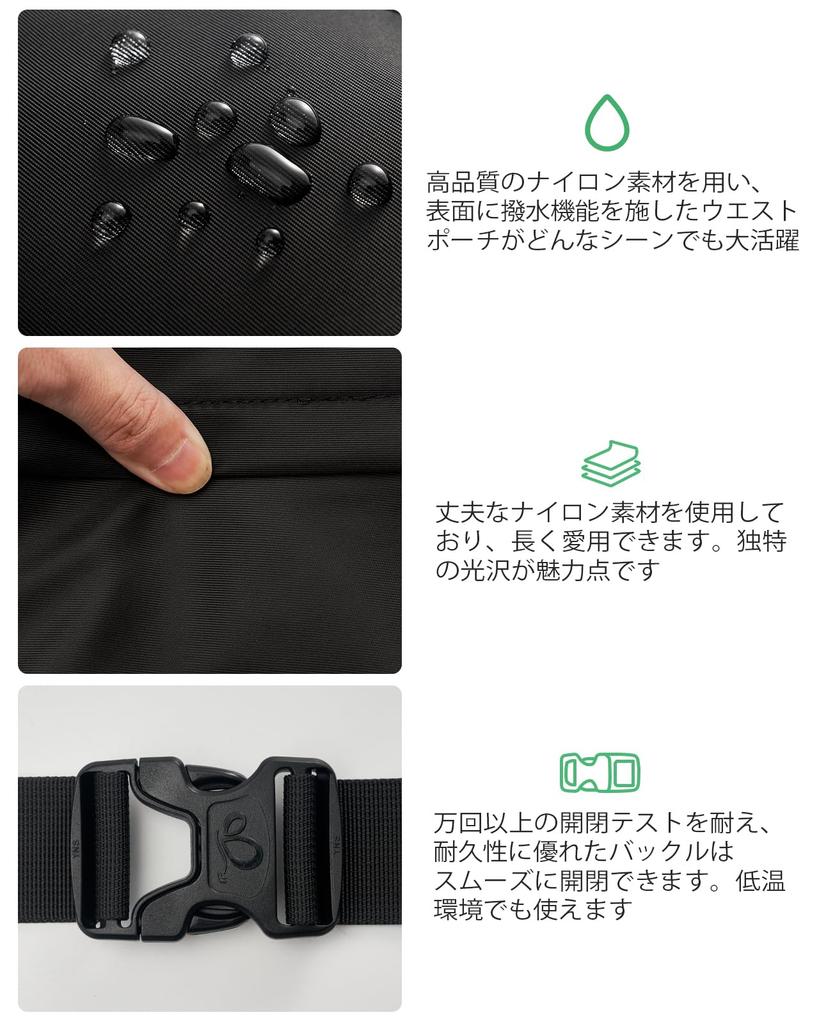 WATERFLY Waist Pouch for Men and Large Can Store Water Compatible with iPhone 15 Ideal for Outdoor and Gray with White Women, Capacity, Lightweight,