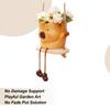 Hanger Pots Cute Succulents Pot Hanger With Legs Exquisite Garden Plant Holder Planter With Drainage Hole For Patio Balcony Home