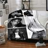 1pc Michael Jacksons Versatile Looks Flannel Blanket,Ultra Soft Warm Plush Throw for Home Bedroom Bed Sofa Cover Camping Picnic Gift Y72413