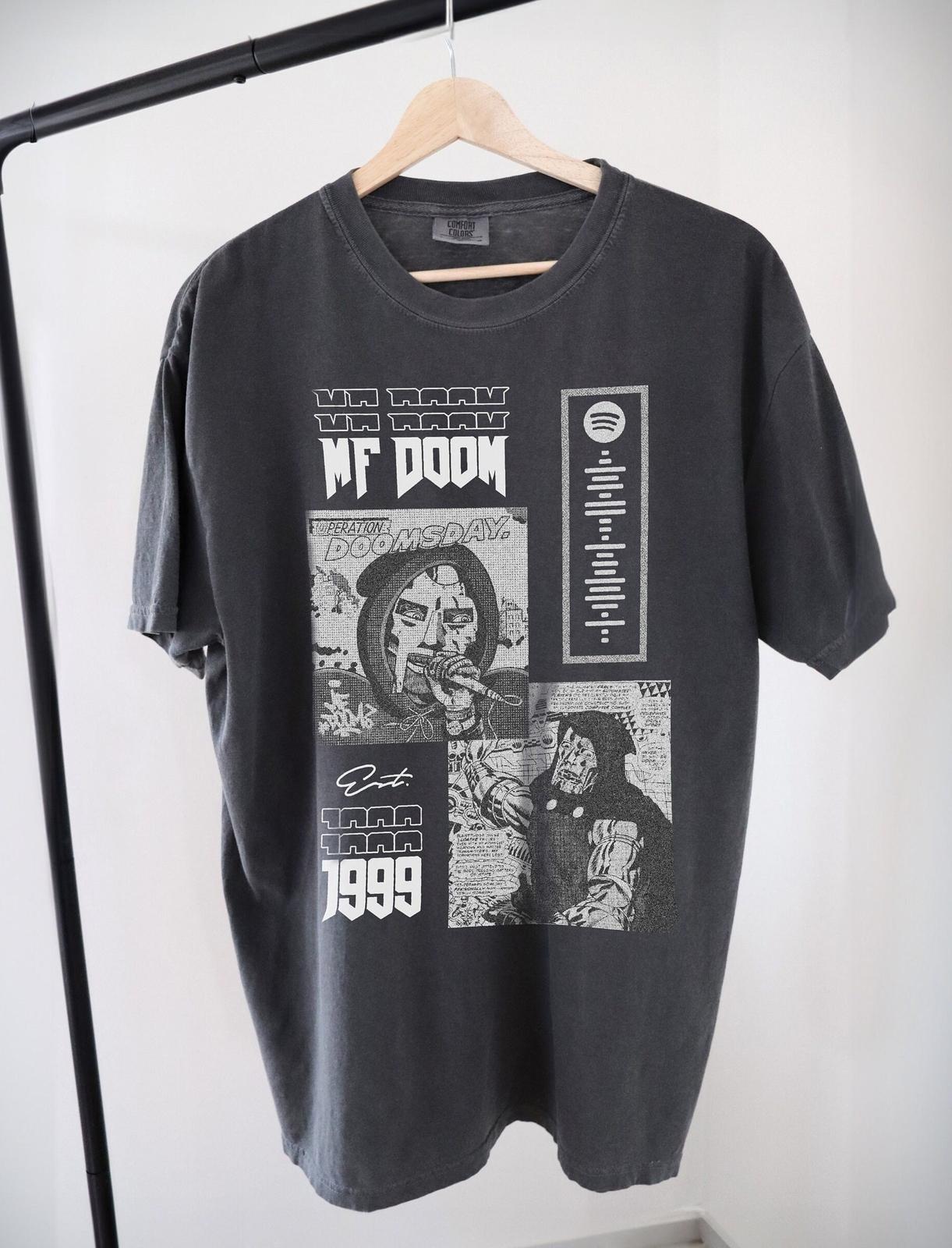 Mf Doom Shirt Mf Doom Black Short Sleeve Cotton T-shirt Unisex S5XL VN1014 XL