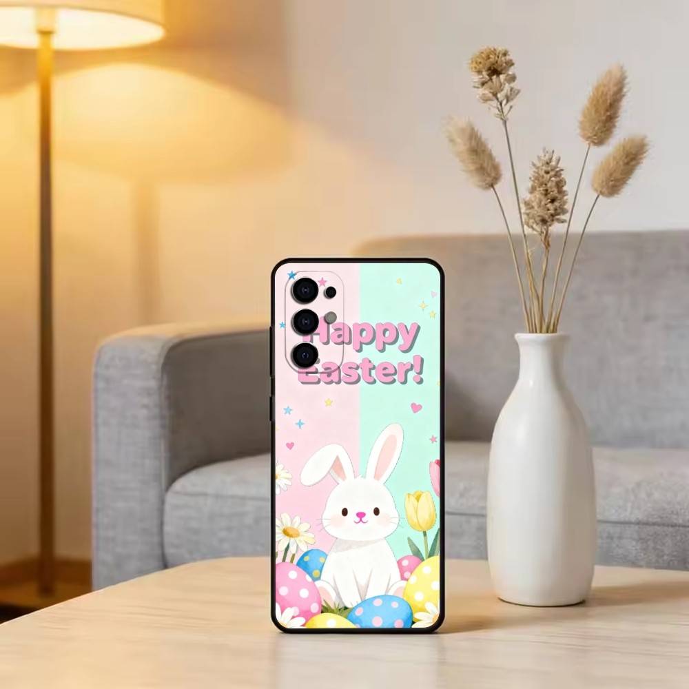 Easter pattern Phone Case For Samsung S25,S24,S21,S22,S23,S30,Ultra,S20,Plus,Fe,Lite,Note,10,Black Cover