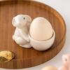 Kompakter Eierhalter Hasenform Haushaltseierhalter Keramische Eierschale