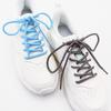 1 Paar gestreifte zweifarbige runde Schnürsenkel für Outdoor-Wander-Freizeitstiefel Turnschuhe Freizeitschuhzubehör