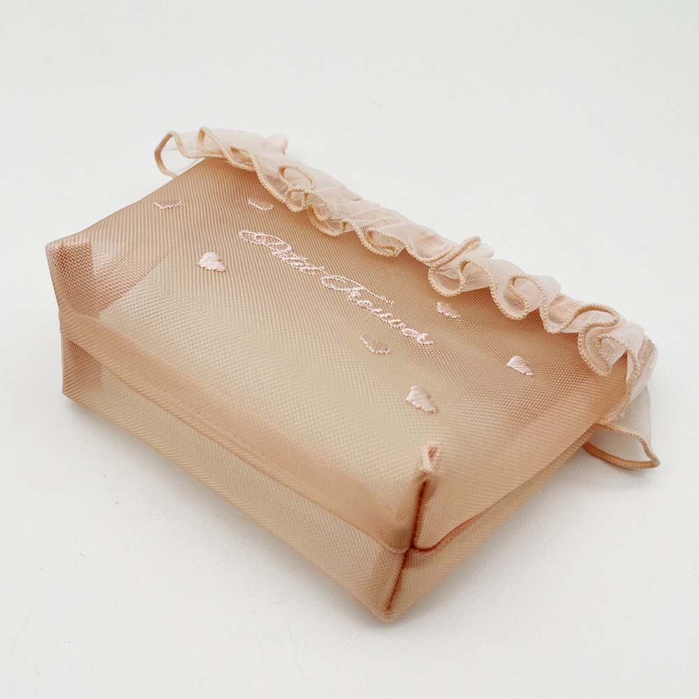 Zipper Mesh Coin Purse Cosmetic Case Mesh Storage Bag Mesh Zipper Bag Mesh Cosmetic Bag Lady