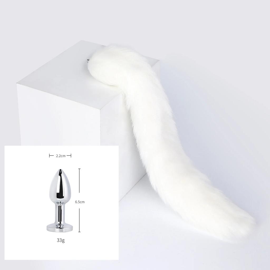 3 Sizes Metal Butt Plug Fox Tail Intimate Toys Bdsm Anal Extender Dilator Sex Shop Products Erotic Games Goods For Adults