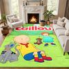 Caillou Carpet Door Mat for Living Room or Bedroom Protective Mat Under Chair Office Decoration Christmas Gift Birthday Present