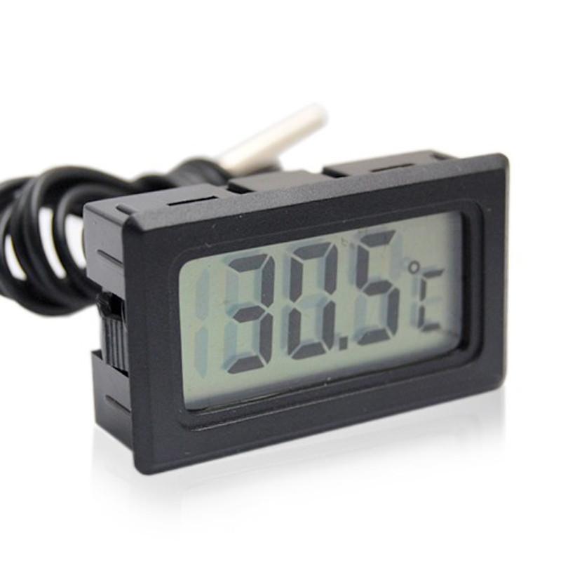 LCD Display Digital Thermometer Mini for Freezer Temperature -50~110 Degree Probe Fridge Thermometer 1m Line Length TL8009