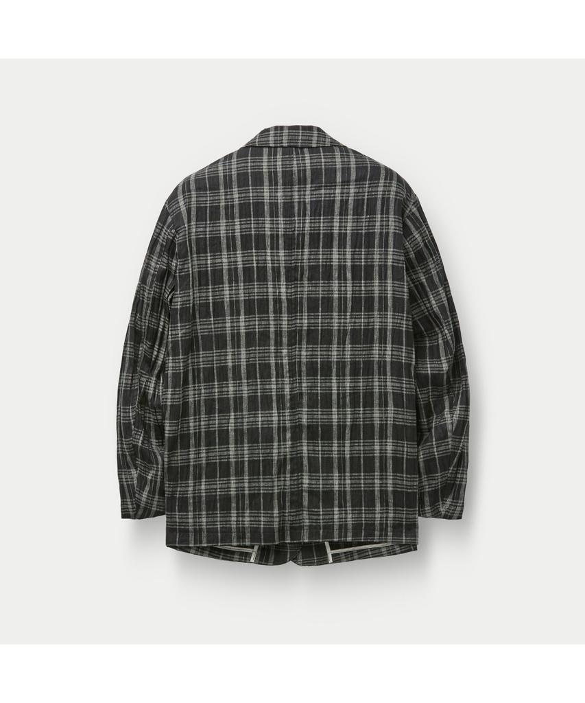 Series Sage De Cret Linen Check Tailored Jacket Svjam26552Bkx