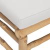 Vidaxl 9-Cz. Garden Furniture Set, Light Grey Cushions, Bamboo