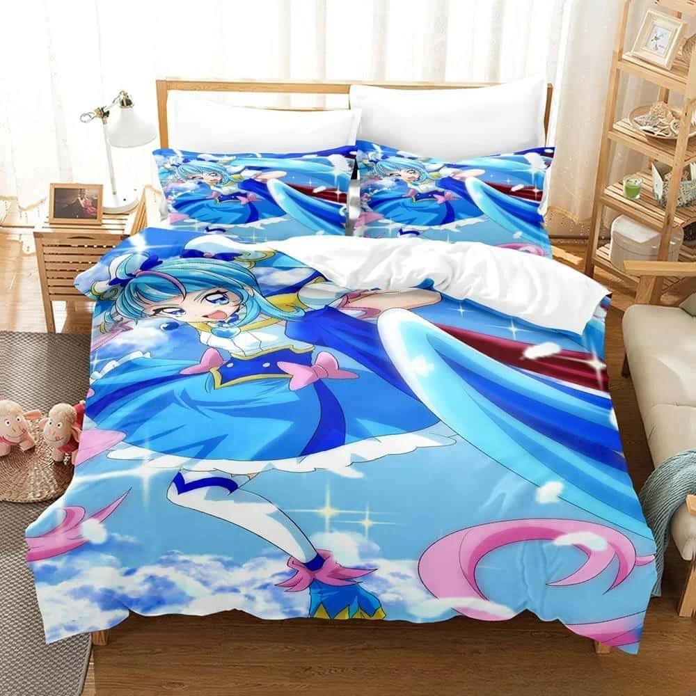 Cozy Soft Single Twin Full Queen King 3D Anime Kawaii Girls Sora Harewataru Size Bed Adult Kid Bedroom Sets Quilt