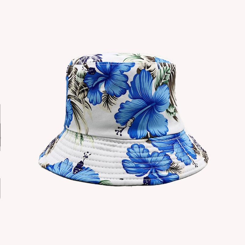 New Double-sided Bucket Hat European and American Personalized Digital Printing Cartoon Sunshade Basin Hat Spot