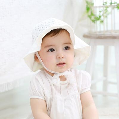 MK Pure Eyelet Fun Hat, 46cm, White Newborn, Popular Baby Clothes In Korea