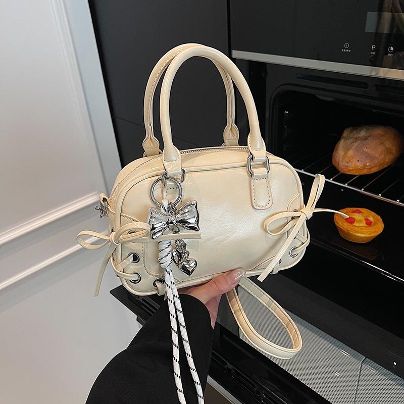 Premium Small Bag Women's Spring and Summer New Versatile Messenger Bag Bow Casual Portable Pillow Bag