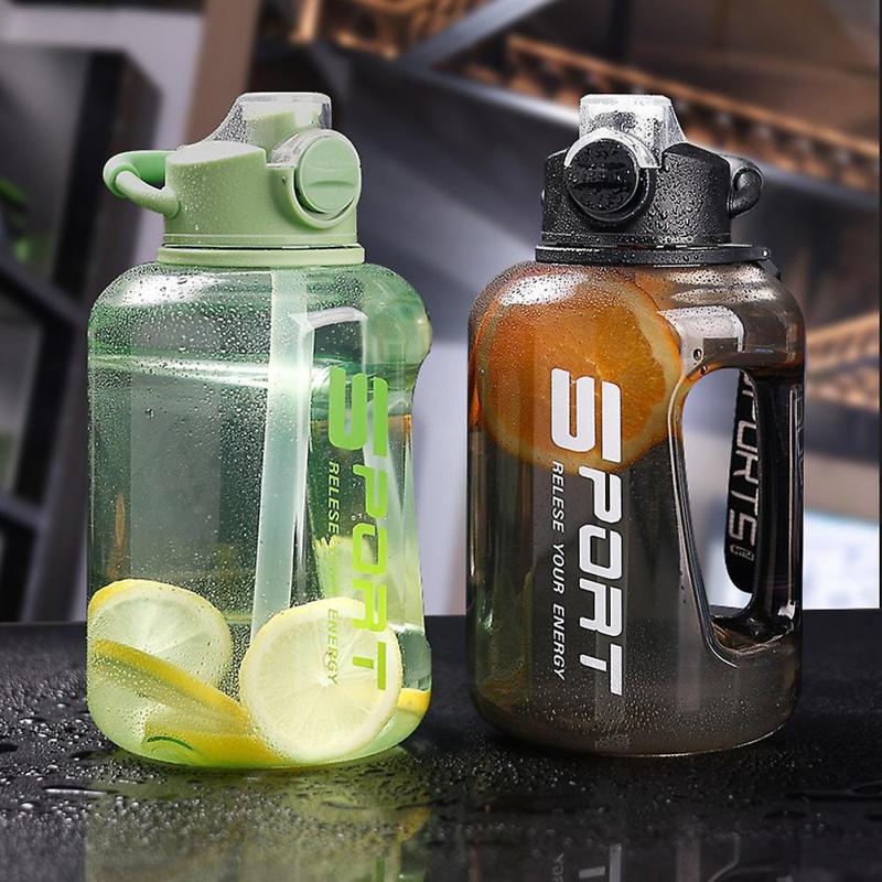 1700ml/2500ml Large Water Bottle with Scale Fashion Large Sports Bottle for Fitness Workout