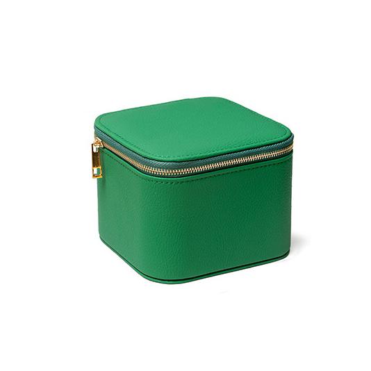 

Custom Letters Square Travel Jewelry Box Personalize Naem Individual 6 Zip Pouch Earring Storage Case Necklace Ring Storage Bag зелений