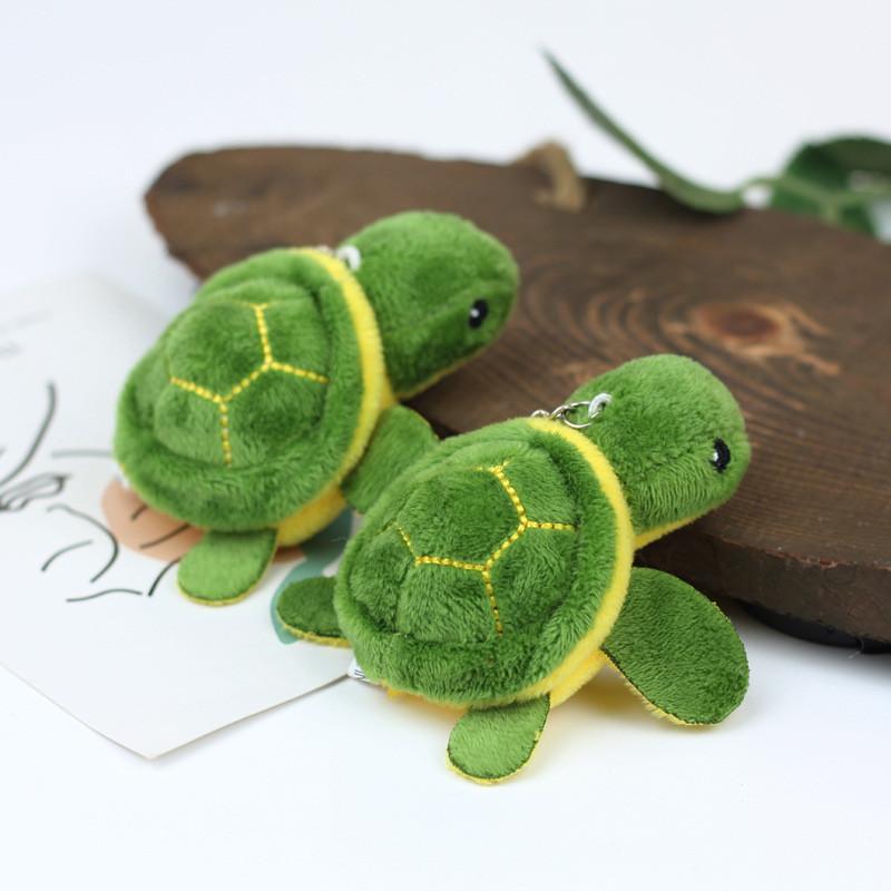 Cute Sea Turtle Plush Key Holder Stuffed Animal Doll With Soft Pp Cotton Filling